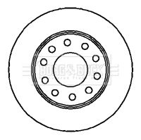 BORG & BECK Тормозной диск BBD4284